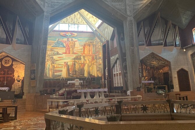 Christianity Day Tour: Haifa Port to Nazareth and Sea of Galilee - Church of the Multiplication: Where Bread and Fish Become a Lesson in Plenty