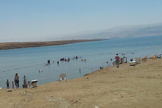 Day Trip to the Dead Sea Valley with GaryTheGuide - First stop: Kalia Beach and the sensation of floating near the lowest spot