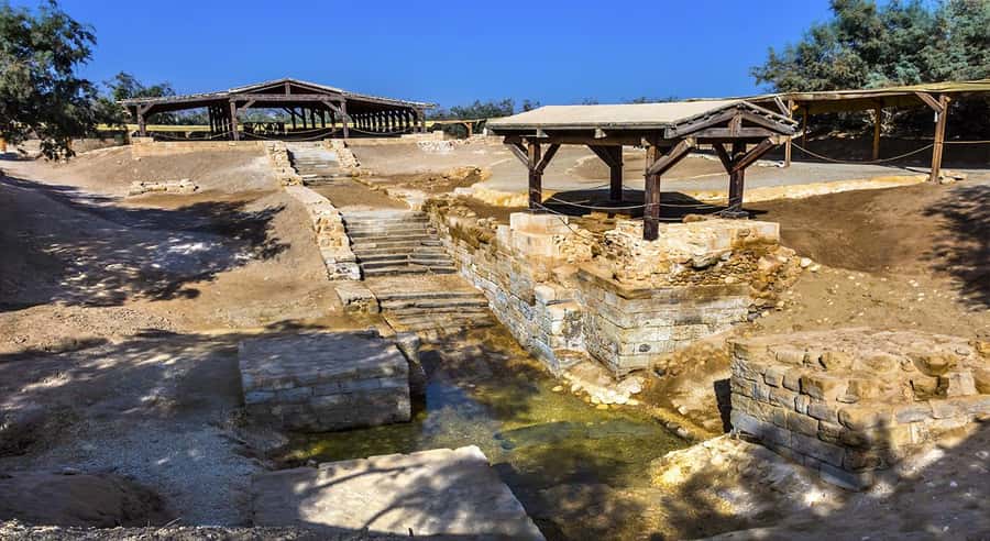 From Amman: Bethany Baptism Jordan River Site Visit - El-Maghtas on the East Bank, where faiths overlap