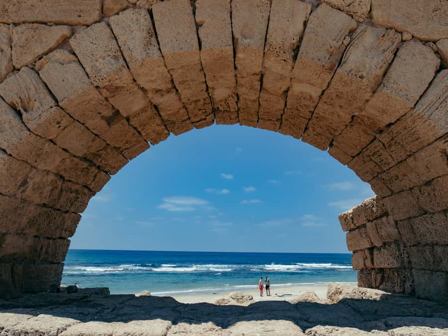 From Tel Aviv: Caesarea, Haifa and Akko Day Trip - Rosh Hanikra’s limestone grottoes and the Lebanon viewpoint moment