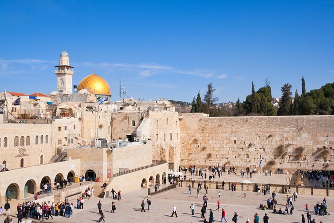 Jerusalem, Dead Sea and Bethlehem from Jerusalem - Jerusalem Old City: Western Wall, Via Dolorosa sections, Holy Sepulchre, Cardo remains
