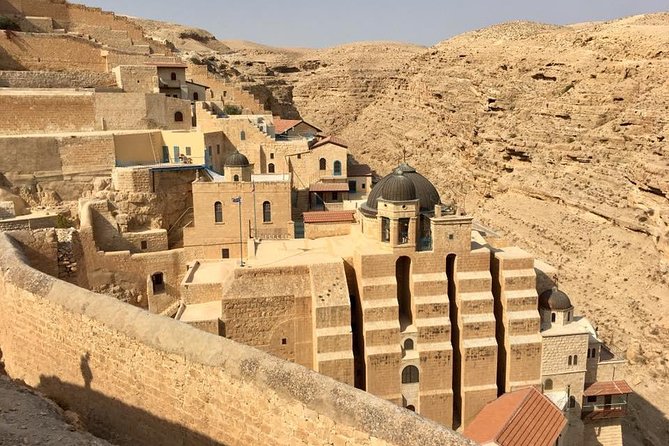Mount of Temptation, Saint George Monestary, Saint Saba & Bethlehem One Day Tour - Mount of Temptation Monastery: desert views and the optional cable car