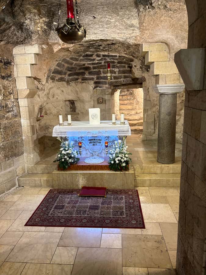 Nazareth: Biblical History & Culture Private Tour - St. Joseph’s Church, the workshop belief you can stand inside