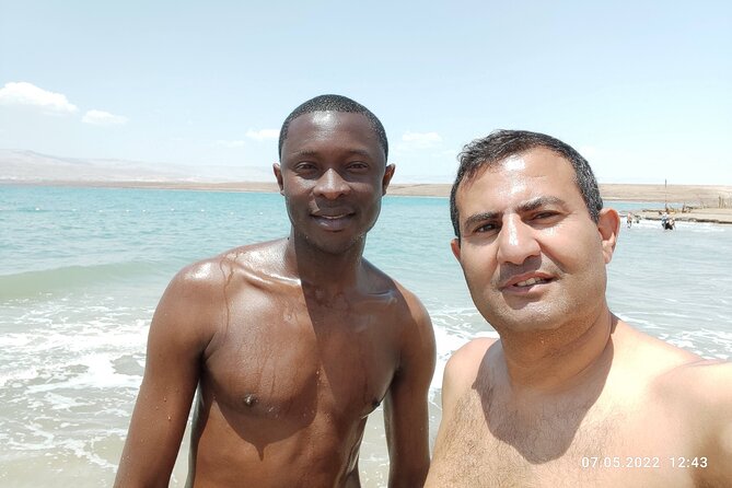 private Full-day Tour to Jericho + the Dead Sea - Neve Midbar Beach and the Dead Sea float time