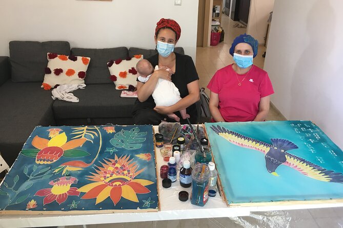 Private Silk Painting Workshop in Jerusalem - Create a scarf - - Coffee or Tea and the Included Supplies That Make It Easy