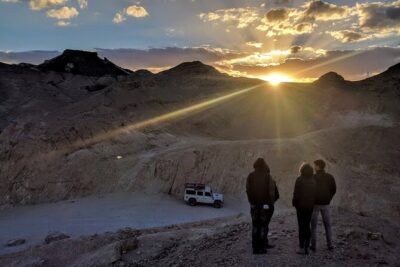 Sunset time Ramon Crater Jeep tour, bonfire and stargazing