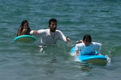 Professional Surfing Lessons at Beach Club TLV